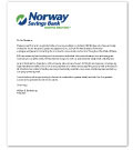 Norway Savings Bank Letter of Reference